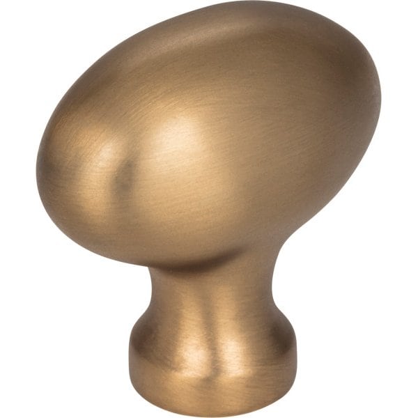 Jeffrey Alexander 1-9/16" Overall Length Satin Bronze Football Lyon Cabinet Knob 3991SBZ - main